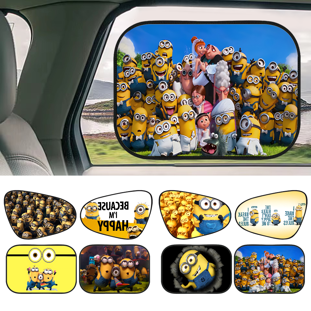 Car Accessories Outside - CARTOON M-Miniones Car Side Window Sunshade
