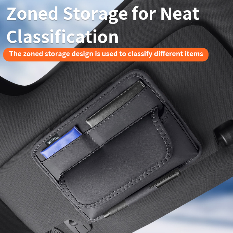 Car Accessories Outside - Car Sun Visor Organizer Card Glasses