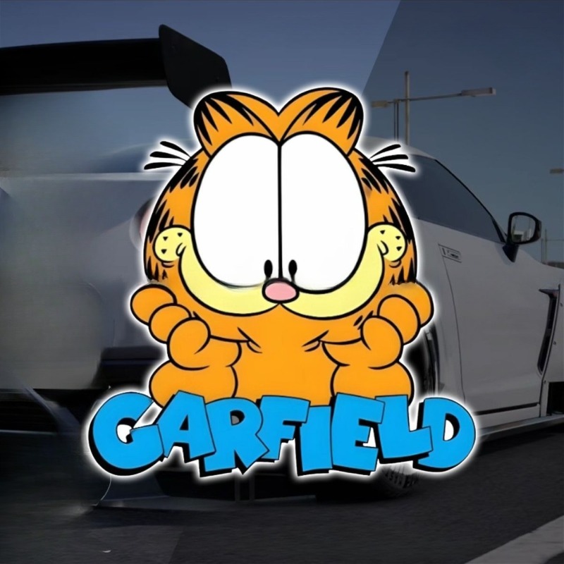 Creative cartoon cute Garfield - Car Accessories Sticker recensie en prijs