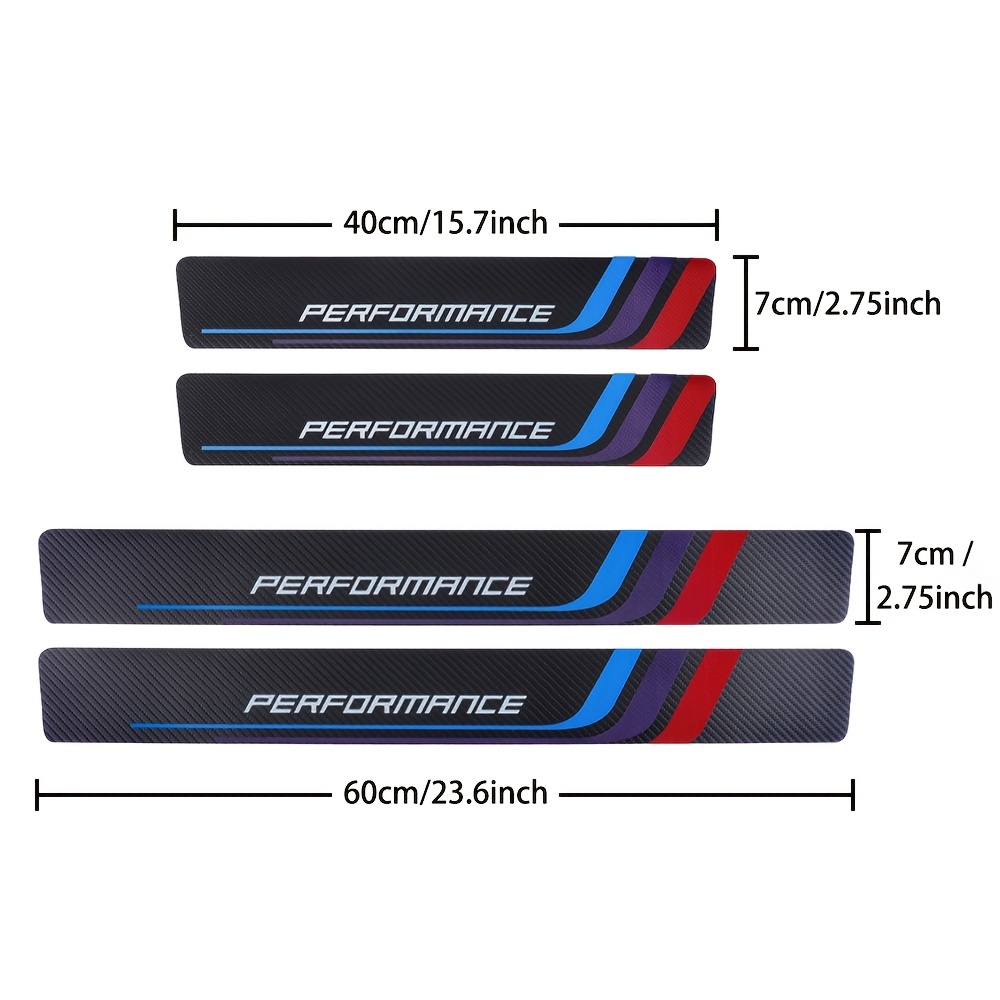 4pcs Carbon Fiber Sill Plate S - Car Accessories Outside recensie en prijs