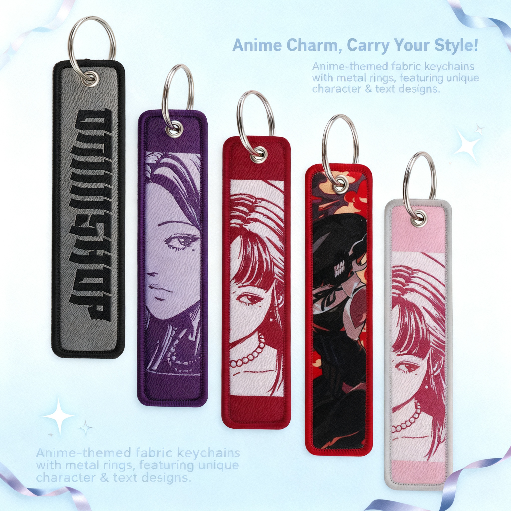 Anime Girls Embroidery Key Fob - Car Accessories In Japan recensie en prijs