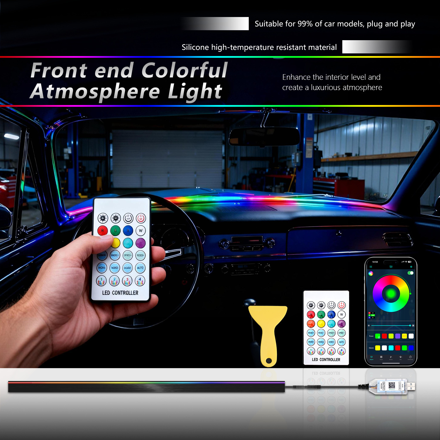 1.5M LED Car Dashboard Sealing - Car Accessories Sound System recensie en prijs