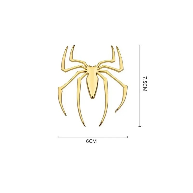 3D metal car stickers, spider  - Car Accessories Sticker recensie en prijs