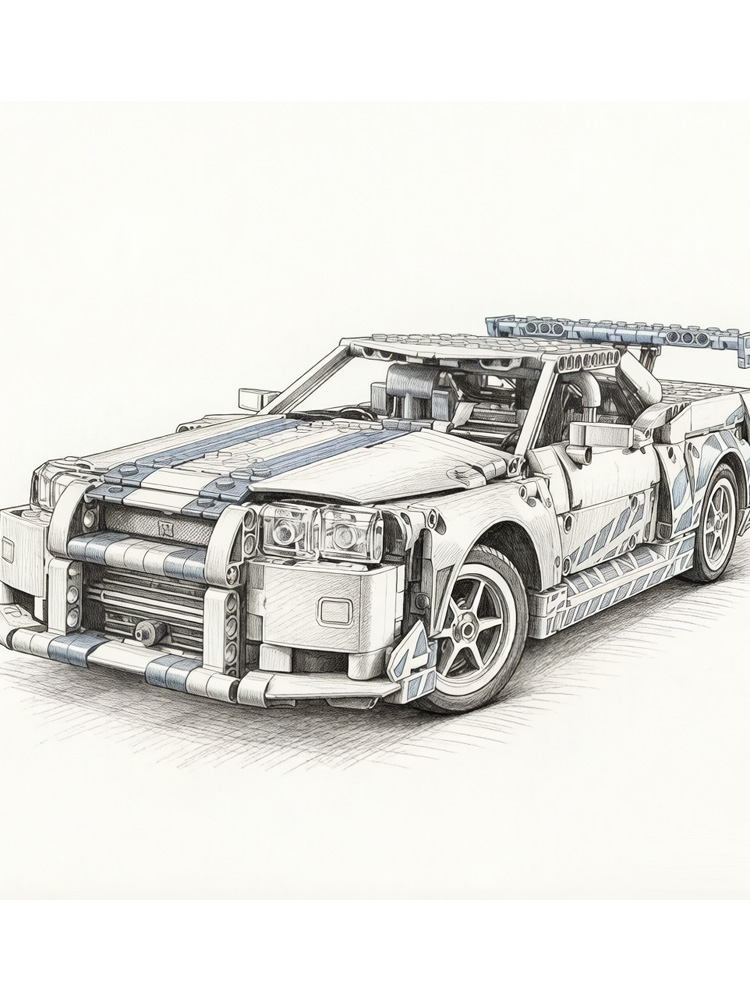 1410PCS Speed Sports Car Build - Car Accessories Xmas recensie en prijs