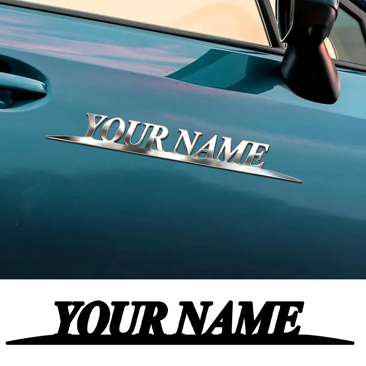 Metal Trendy YOUR NAME Sticker - Car Accessories Xmas recensie en prijs