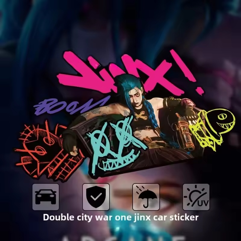 Arcane Jinx Graffiti Reflectiv - Car Accessories Sticker recensie en prijs