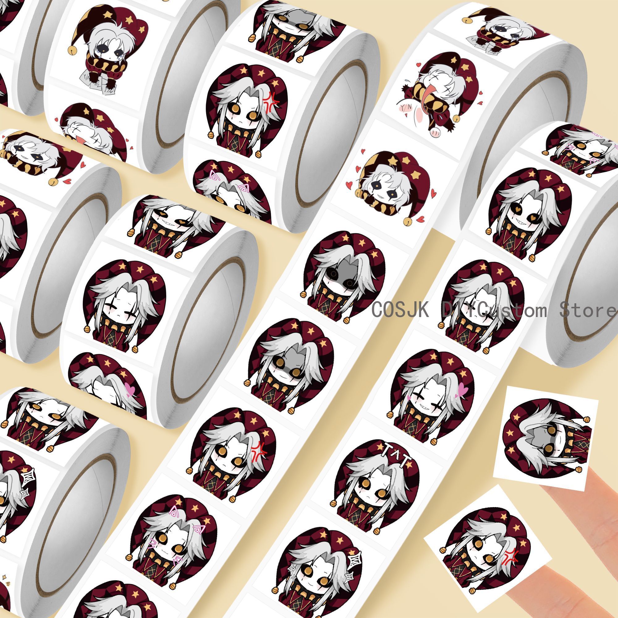 500Pc/Roll Anime Pierrot The F - Car Accessories Sticker recensie en prijs