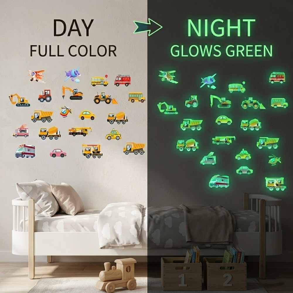 Luminous Car Wall Sticker 21Pc - Car Accessories Outside recensie en prijs