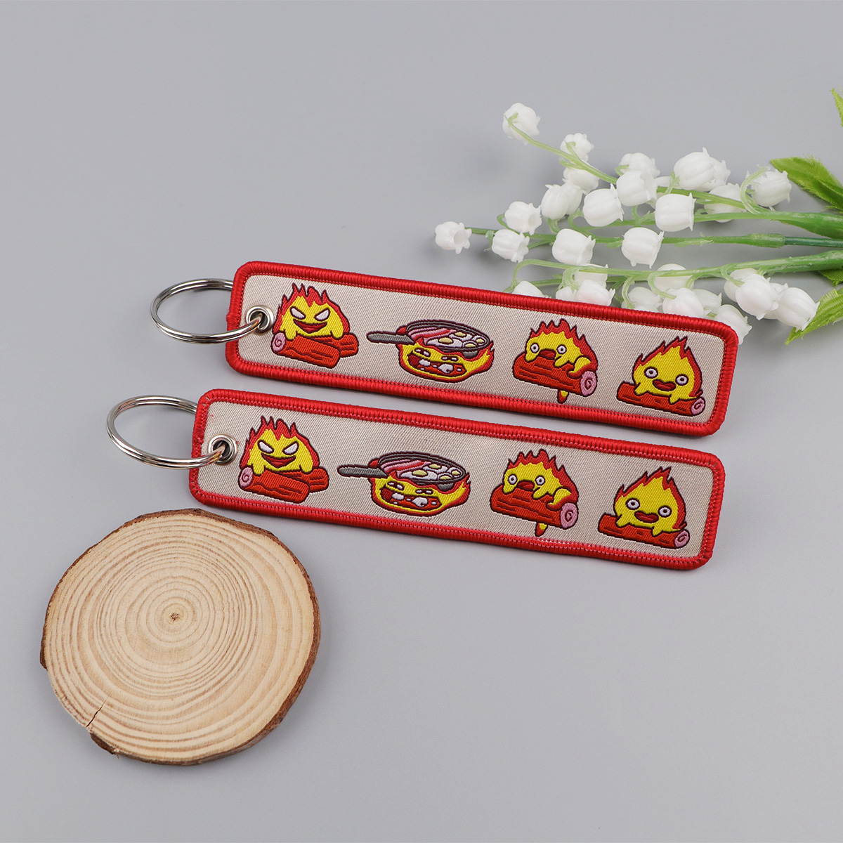 Anime Fire Embroidery Key Fobs - Car Accessories In Japan recensie en prijs