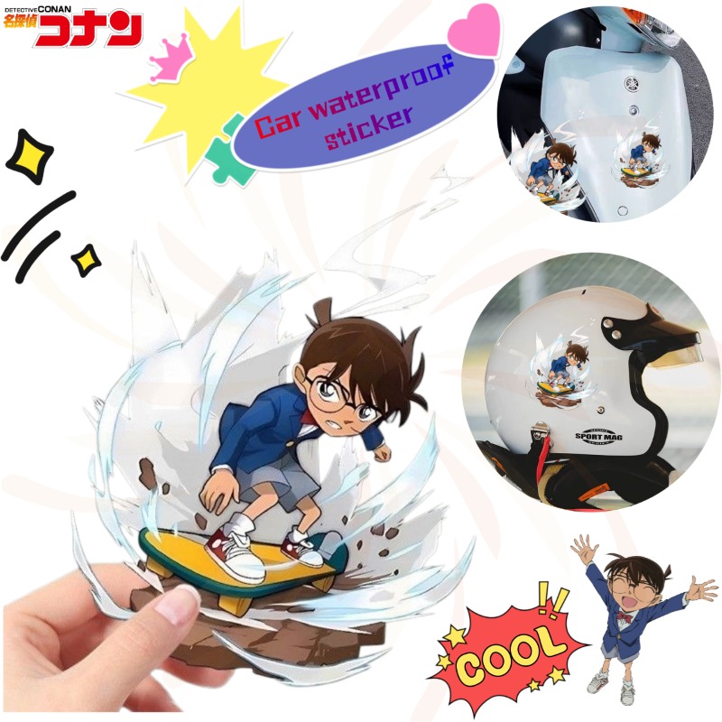 Detective Conan Cartoon Skateb - Car Accessories Sticker recensie en prijs