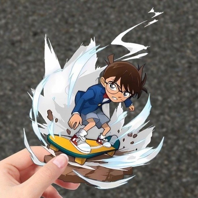 Detective Conan Cartoon Skateb - Car Accessories Sticker recensie en prijs