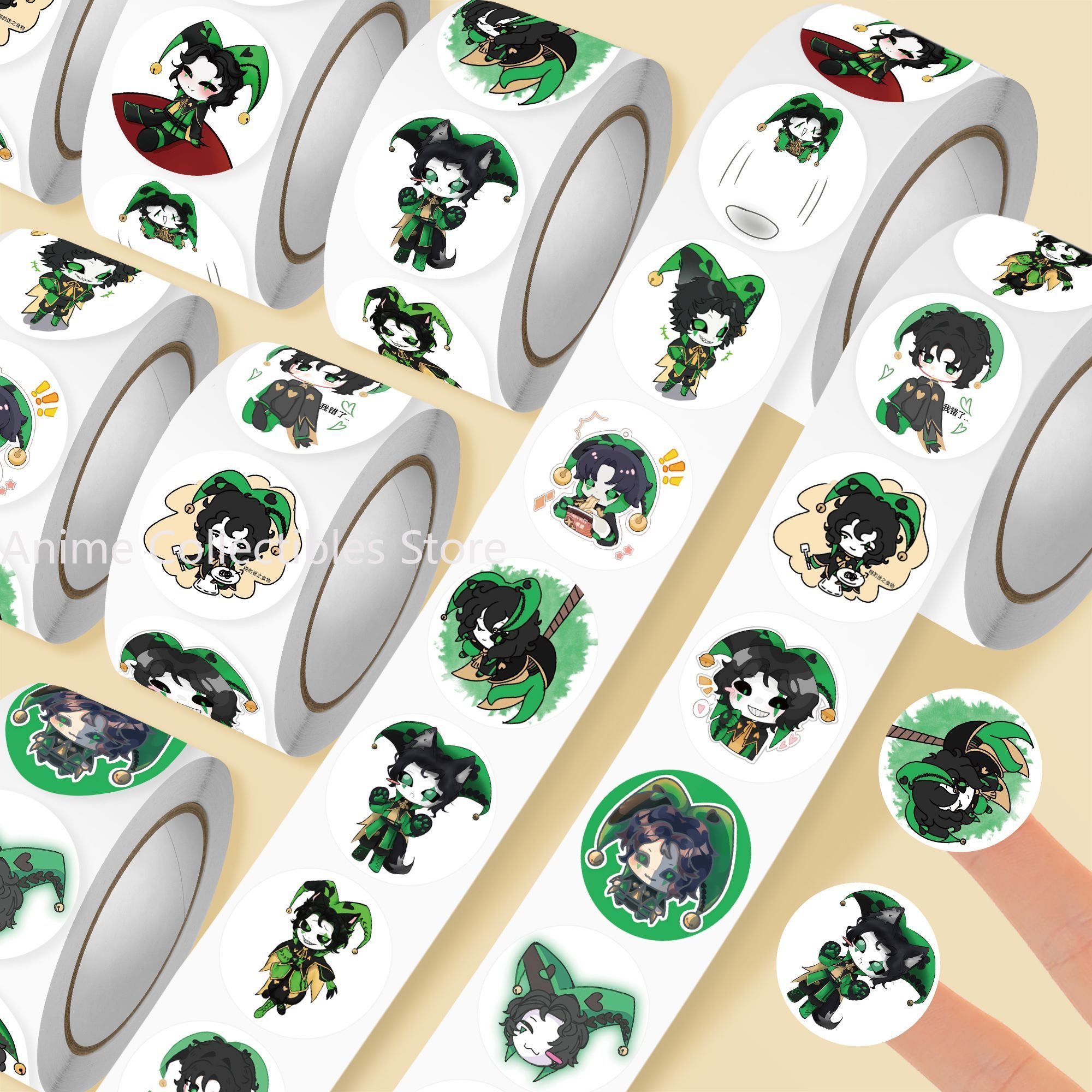 500Pc/Roll Anime The Freak Cir - Car Accessories Sticker recensie en prijs