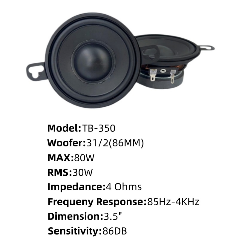 Car Speakers 1 Pair 3.5 Inch C - Car Accessories Sound System recensie en prijs