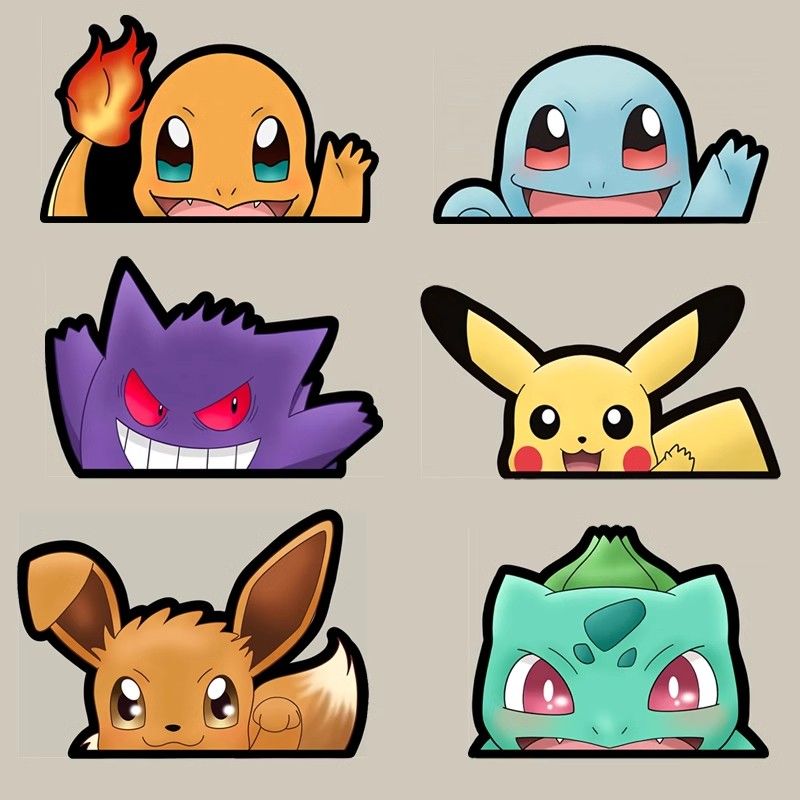 Pokémon car window sticker, Po - Car Accessories Sticker recensie en prijs