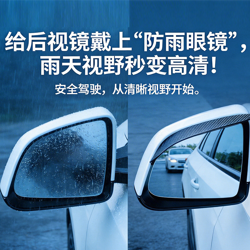 2pcs Carbon Fiber Car Rear Vie - Car Accessories Sticker recensie en prijs